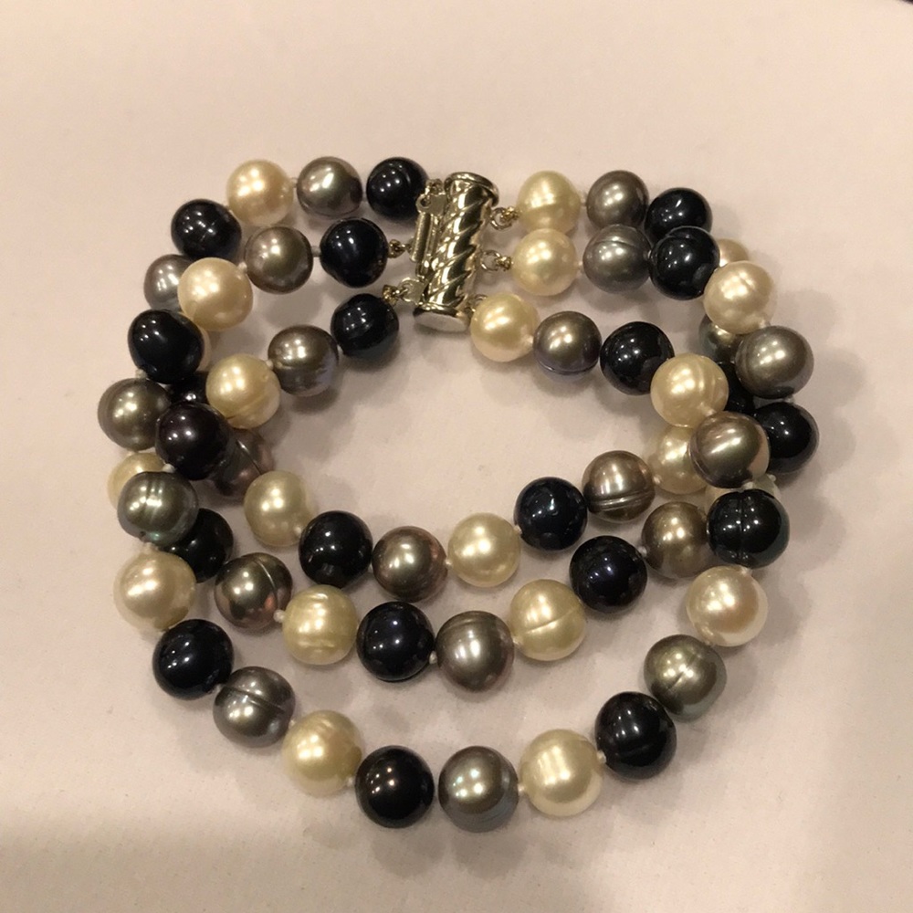 Multi colored culture pearl Bracelet